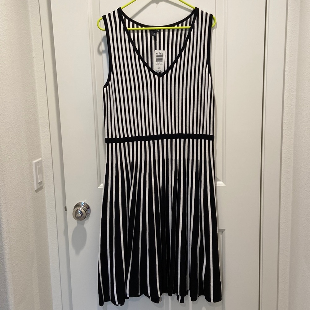 Black/White Stripe Sundress
